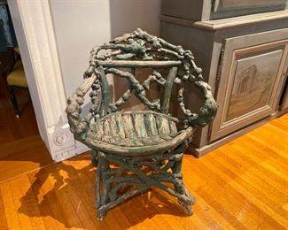 antique twig and root chair