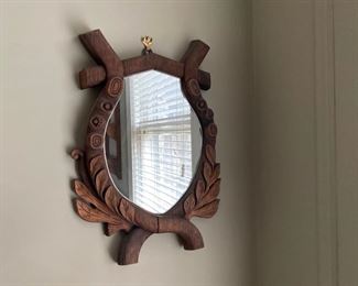 folk art mirror