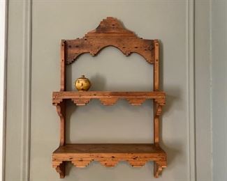 folk art shelf