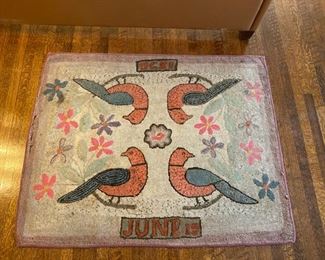 Hooked rug c.1896