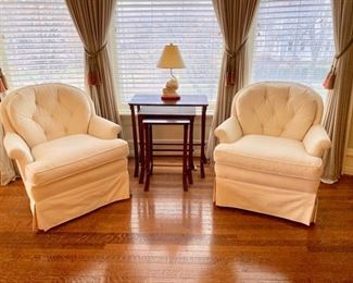Pr. swivel chairs