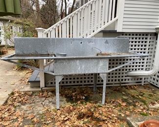 vintage steel sink