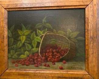 Antique oil painting by Alice Foster