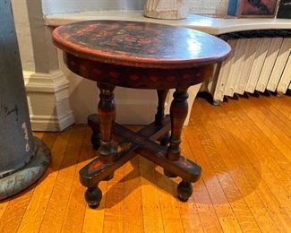 Russian painted side table