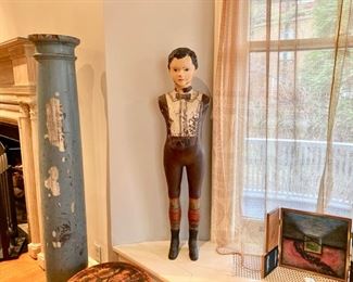 Victorian mannequin with cast iron shoes