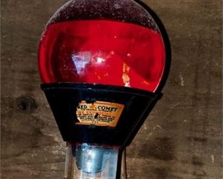 Lot 85
Antique Vintage Red Comet Fire Extinguisher: Glass Grenade With Holder