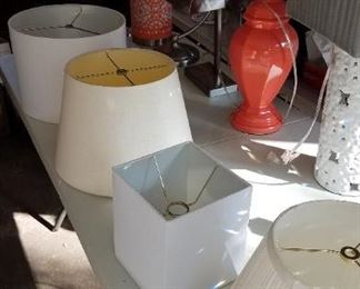 Lamp shades and table/desk lamps (sold separately)
