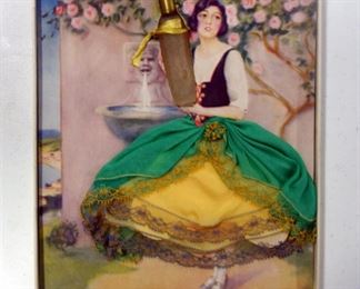 Vintage Perfume Bottle And Box With Art By Frederick Manning NY
