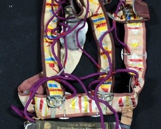 Owen Electric Belt And Appliance Co. Electric Belt Patented 1887, With Embroidered Straps