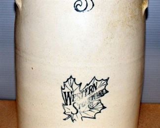 Western Stoneware 3 Gallon Crock, Western Stoneware Jug And UHL Pottery Co. Ceramic Mug