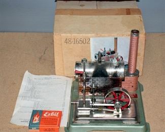 Jensen MFG CO Model Steam Engine Style 65 And Esbit Dry Fuel Tablets