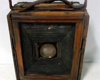 Brownie 8mm Movie Camera, Bell & Howell 8mm Filmo Double Run Movie Camera, Tripods Qty 2, Antique Wood Billow Camera, Carrying Case And More, Qty 8