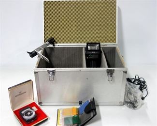 Gossen Electronic Flash Meter In Case, Sunpak Auto 522 Thyristor, Punbpak Filter Kit, Metal Security Case (No Key) And More