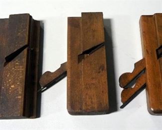Antique Rabbet Planes From Varvill & Sons, N.Hannley And 1 Marked E.E.B, Total Qty 4