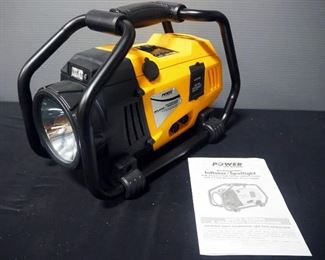 Power On Board Rechargeable Air Compressor/Inflator/ Spot Light Model VEC280POB, In Box