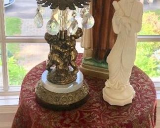 Statue of Mary / Asian Figurines / Lamps