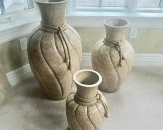Oversized Pottery Vases