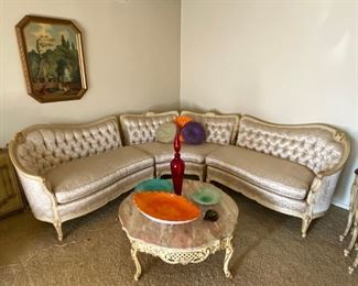 French revival sectional sofa