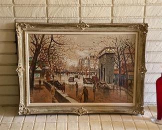 Painting - Paris street scene