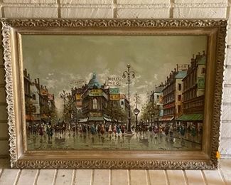 Painting - Paris Street Scene
