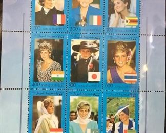 "The Princess Diana Collection: Celebrating the Life of the People's Princess," stamp collection by Mystic Stamp Co., 1997, in official binder