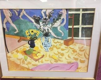 "Still Life with Dance" print, original by Matisse, 35.25"x28.25" 