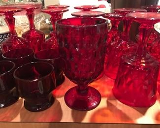 Ruby glassware 