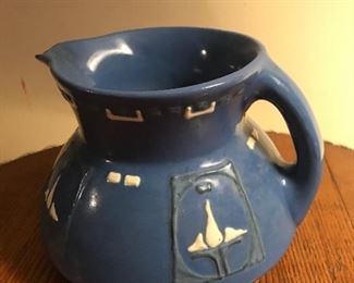 Roseville “Aztec” Arts and Crafts pitcher