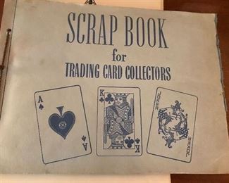 Scrapbook for vintage playing cards