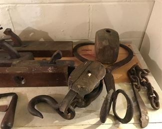 Various antique tools