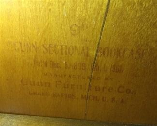 Makers Mark on Barrister Bookcase