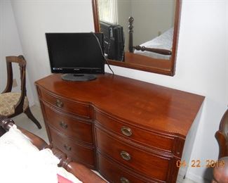 MCM Mahogany Dresser with Mirror