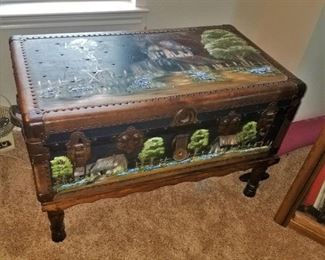 Hand-painted trunk
