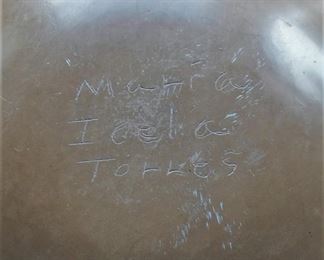 Native American pottery by P. Fragua of Jemez pottery and Maria Torres