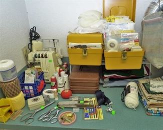 Singer serger and other supplies