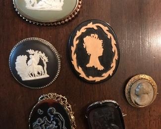 Vintage Cameos Brooches and Pendants