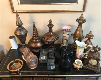 Knick knacks available only. Furniture unit sold.