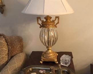 Lamp and Knick knacks available only. Furniture sold.