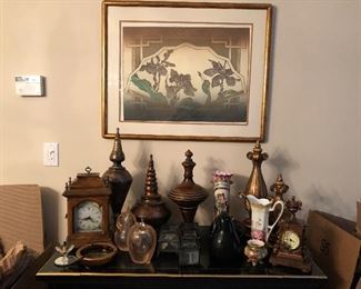 Picture and Knick knacks available only. Furniture unit sold.