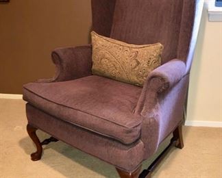 Purple Wing chair 