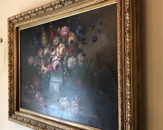 Original floral oil painting 