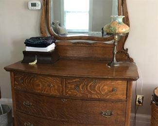 Antique Oak Dresser w/ Mirror