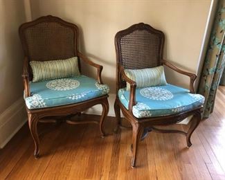 Pair of Caned Chairs