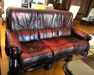 Leather Sofa & Love Seat