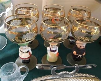 Goebel Hummel German Figure Glasses
