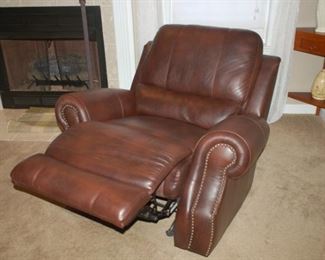 Dark brown leather recliner (second of a pair)	FR	Haining Furniture 
