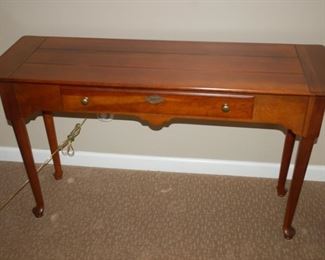 Wood Console Table with drawer, 48" W x 16" D x 29" H, Stanley Norman Rockwell Collection
