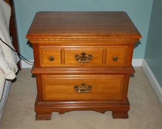 Bedside stand/2 drawer, Sumter Cabinet, 25"W x 17" D x 24" H
