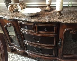 Buffet with granite top