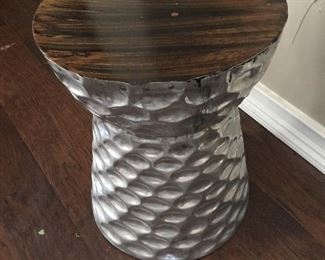 Silver patina side table